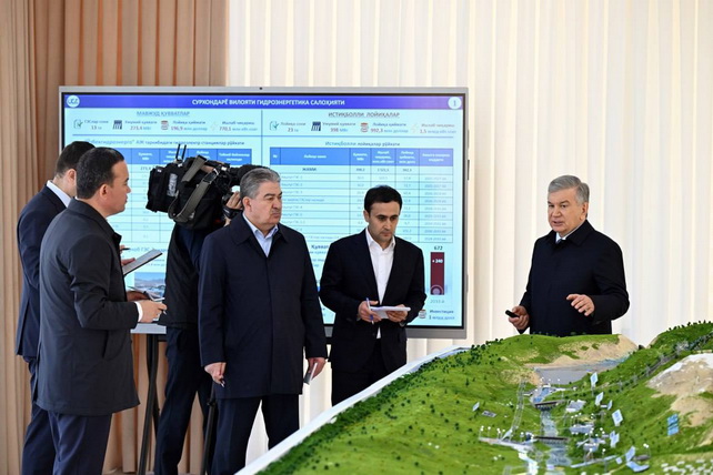 President Reviews Results of Water Supply Modernization Project in Surkhandarya Region