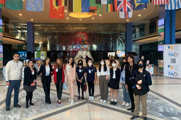 The National Youth Delegation of Uzbekistan at the World Food Forum in Rome