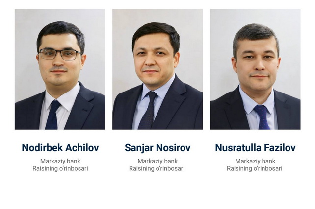 New Deputy Chairpersons Appointed at the Central Bank of Uzbekistan
