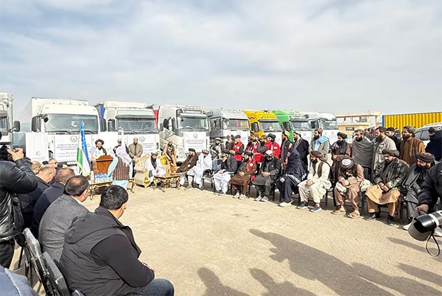 Uzbekistan delivers a new batch of humanitarian aid to Afghanistan weighing 390 tons