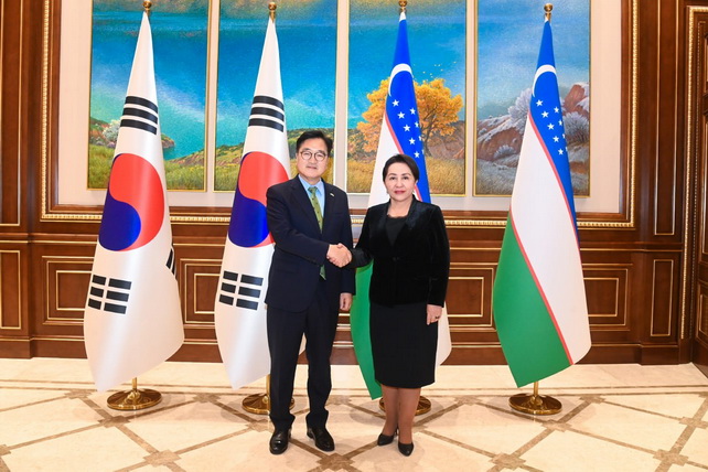 Narbaeva Discusses Strengthening Inter-Parliamentary Cooperation with South Korean Parliament Speaker