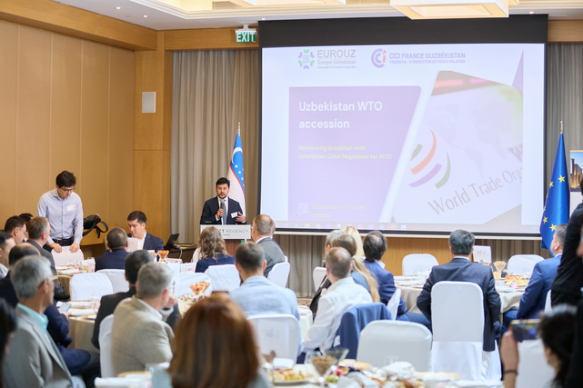Uzbekistan’s negotiation team presents Uzbekistan’s WTO updates to European business community in Uzbekistan