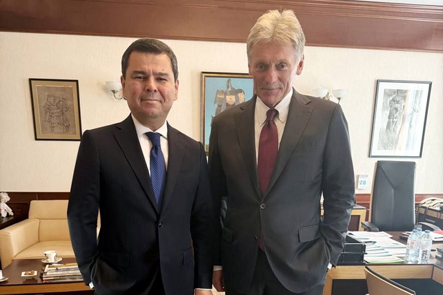 Sherzod Asadov va Dmitriy Peskov Moskvada uchrashuv o‘tkazdi