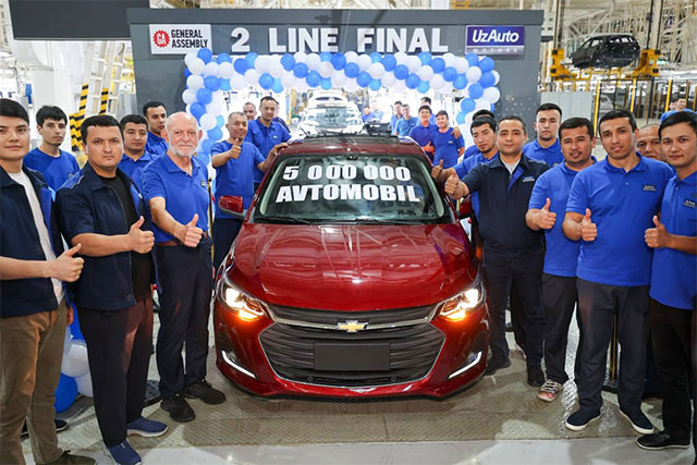 UzAuto Motors выпустил пятимиллионный автомобиль — им стал Onix