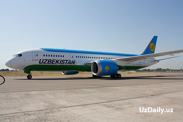 НАК «Узбекистон хаво йуллари» получила самолет Boeing-787 Dreamliner