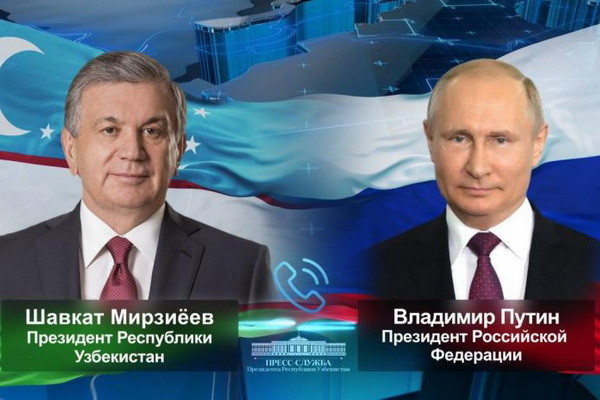 Лидеры Узбекистана и России обсудили актуальные вопросы двустороннего сотрудничества