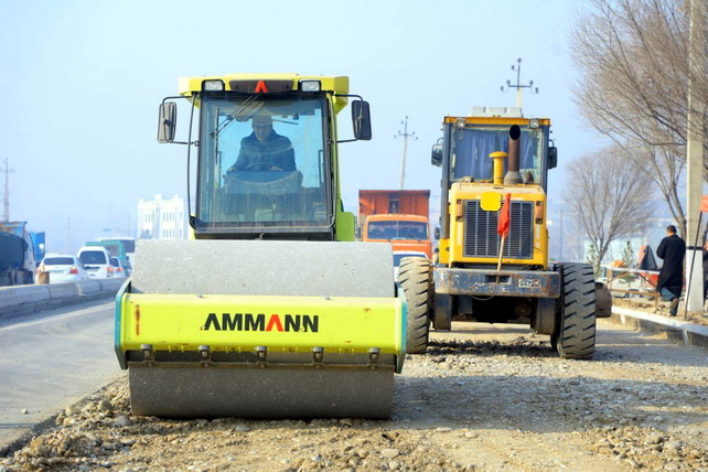 В Янги-Наманганском районе началась модернизация участка автодороги