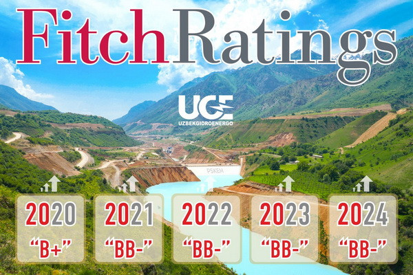 Fitch Affirms Uzbekhydroenergo at ‘BB-’; Outlook Stable