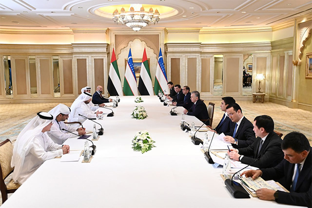 President of Uzbekistan holds meeting with delegation of major UAE companies