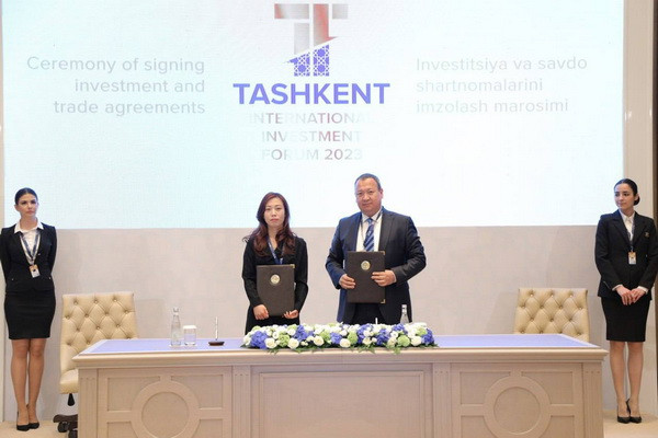 An agreement was signed with a South Korean company on generating electricity from exhaust gases