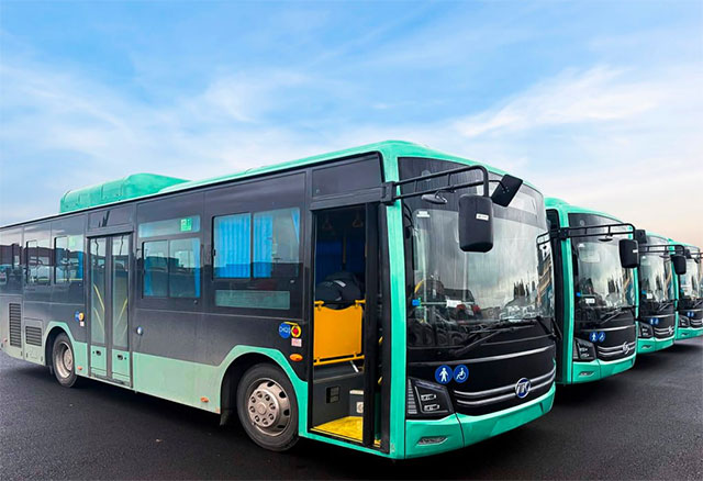 В Джизак поступили 10 новых автобусов ANKAI для городских маршрутов