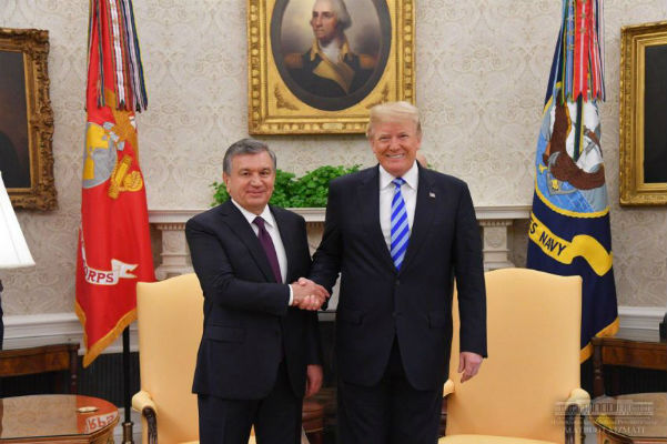 Шавкат Мирзиёев Дональд Трамп билан учрашди