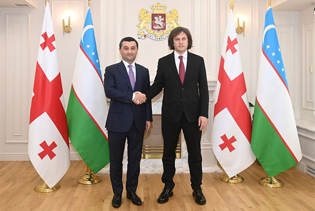 Baxtiyor Saidov Gruziya Bosh vaziri Irakliy Kobaxidze bilan uchrashdi