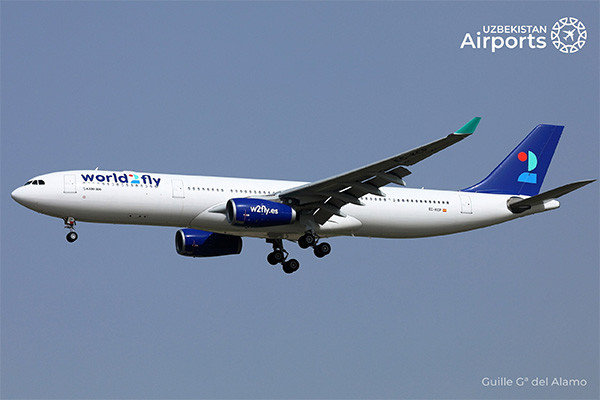 World2Fly airline launches flights from Spain to Uzbekistan