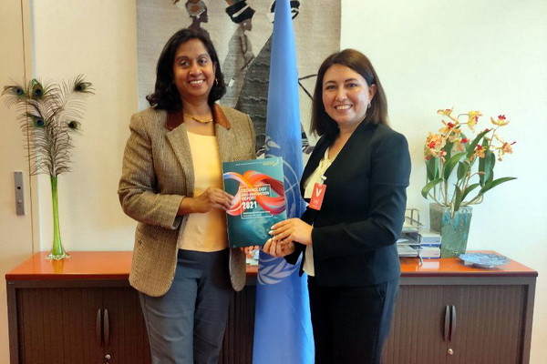 Заместитель министра инновационного развития встретилась с главой департамента Экономического и Социального Совета ООН в Женеве