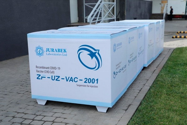 Министерству здравоохранения передано 6 172 770 доз вакцины ZF-UZ-VAC 2001 производства Jurabek Laboratories.