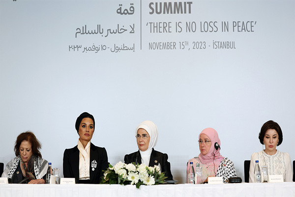 First Ladies make joint call on the world about Palestine