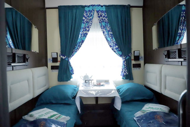 New modern passenger wagons launched for the Tashkent-Khiva route