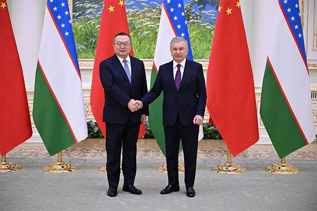 President of Uzbekistan meets with Chinese delegation