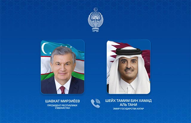 Leaders of Uzbekistan and Qatar Hold Telephone Conversation