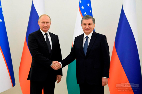 Начались переговоры Президентов Узбекистана и России