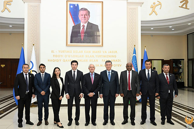 FIVB President visits the National Olympic Committee of Uzbekistan