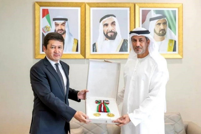 Uzbekistan’s Ambassador to the UAE Abdulaziz Akkulov Awarded First-Class “Independence” Order