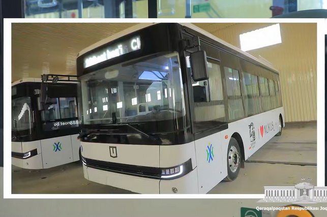 В Нукус доставлены первые электробусы