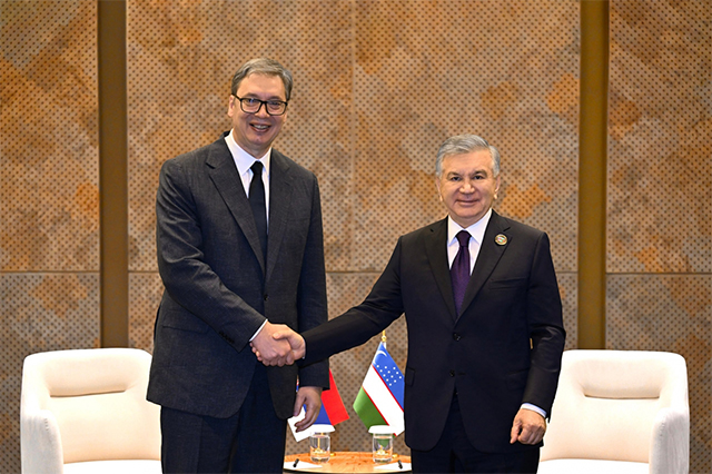 Mirziyoyev and Vucic Discuss Expansion of Cooperation