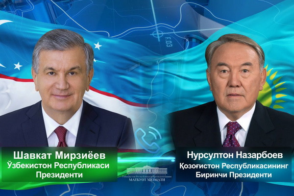 Uzbek President holds phone conversation with First President of Kazakhstan