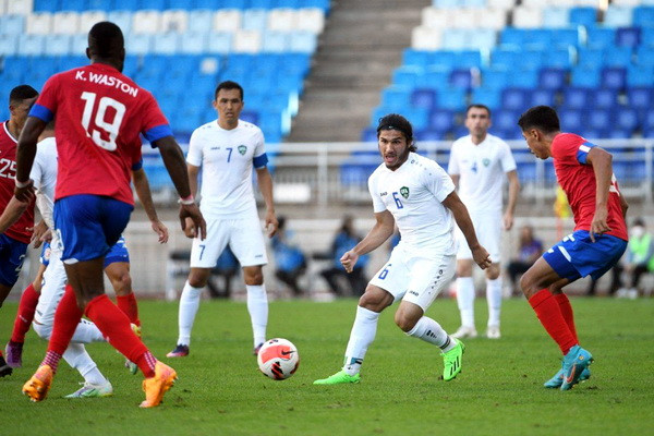 Сборная Узбекистана на последних минутах уступила Коста-Рике