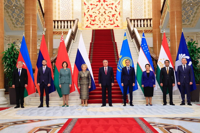 CIS Parliamentary Leaders Meet with President of Tajikistan in Dushanbe
