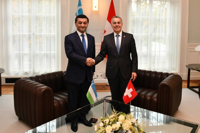 Bakhtiyor Saidov Holds Talks with Swiss Foreign Minister Ignazio Cassis