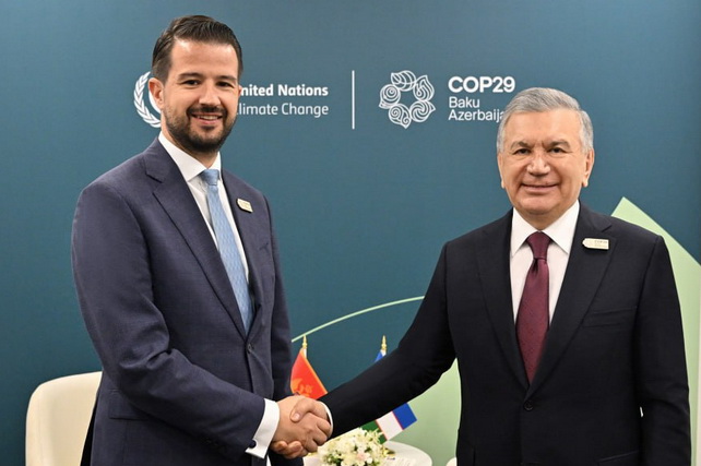 O‘zbekiston Prezidenti Chernogoriya Prezidenti bilan uchrashdi