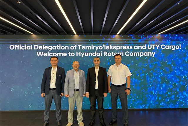 Делегация «Temiryoʻlkargo» посетила Hyundai Rotem: обсуждены детали поставок и логистики