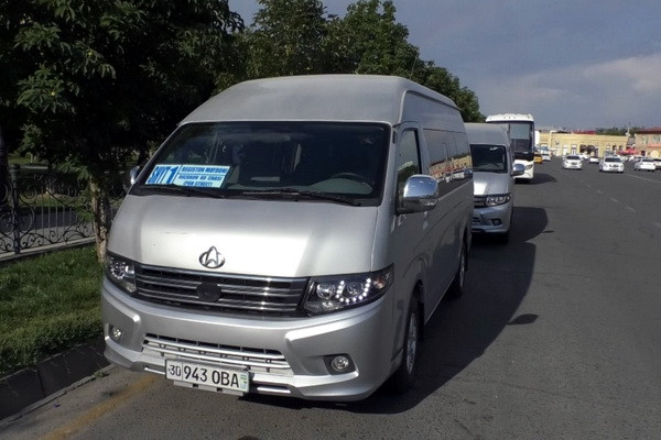 A new route taxi launched in Samarkand, linking tourist streets