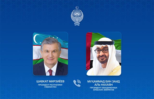 President of Uzbekistan Holds Phone Conversation with President of the UAE