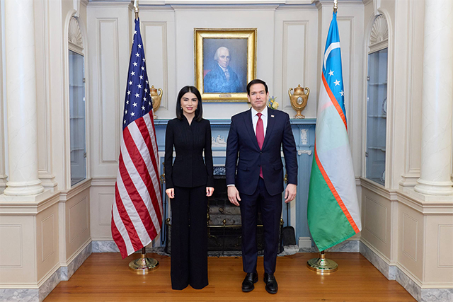 Saida Mirziyoyeva Meets U.S. Secretary of State