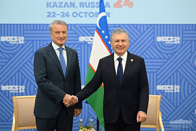 President of Uzbekistan praises productive partnership with Sberbank