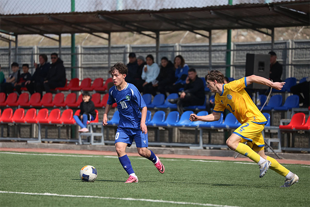 Юношеская сборная Узбекистана U-15 уступила Казахстану U-16 в товарищеском матче