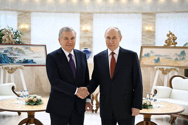 Шавкат Мирзиёев и Владимир Путин провели переговоры в Минске