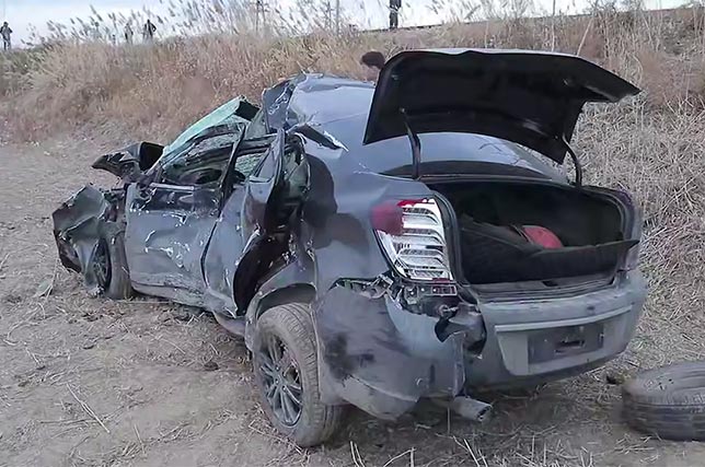 Car Collides with Passenger Train in Khorezm Region, Driver Hospitalized