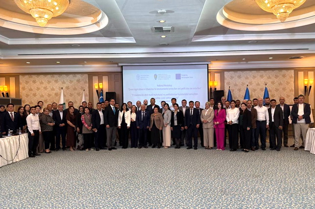 FAO keeps promoting green agriculture in Uzbekistan supporting the transition to a green economy