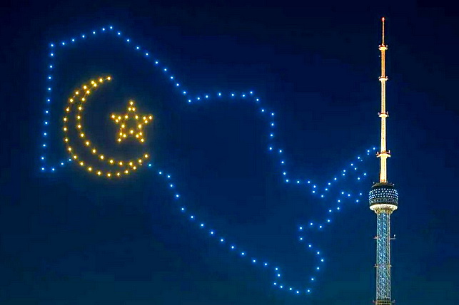 Drone Show to Celebrate Uzbekistan’s State Flag Day in Tashkent