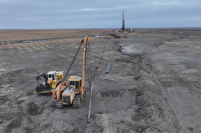 В Муйнаке получен промышленный приток газа высокого давления из скважины №2