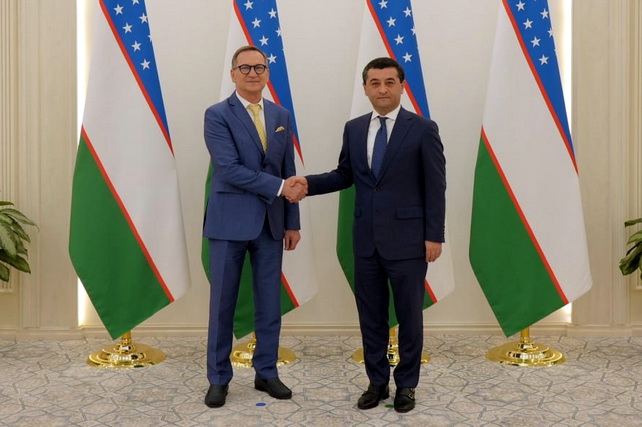 Oʻzbekiston Tashqi ishlar vazirligida diplomatik faoliyatini yakunlayotgan Ukraina elchisi bilan uchrashuv boʻlib oʻtdi