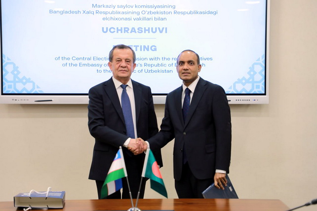 Uzbekistan’s Central Election Commission Discusses Electoral Cooperation with Bangladesh Ambassador