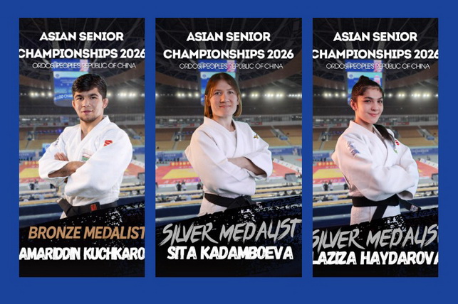 Uzbekistan Wins Three Medals at Asian Judo Champs