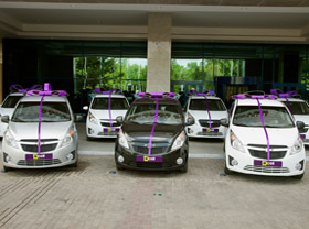 UCell names owners of seven Chevrolet Spark automobiles
