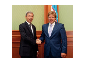 Tashkent city governor, Riga mayor hold talks